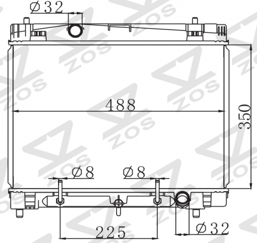 TOYOTA VIOS YARIS SALOON 1.3 2007 AT radiator