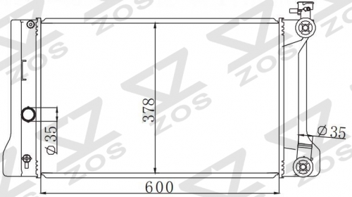 TOYOTA COROLLA'08 2008 MT radiator