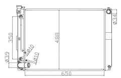 TOYOTA LEXUS RX400 3.3 2005-2008 AT radiator