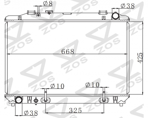 TOYOTA TOWNACENOAH '96 Cr42 2C 1996 AT radiator