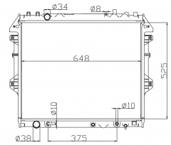 TOYOTA HILUX VIGO 2004 2004 AT radiator