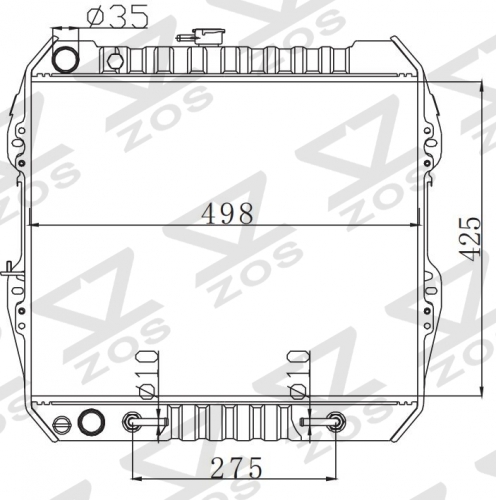 TOYOTA HILUX2.4'88-97 1988-1997 AT radiator