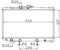 TOYOTA STARLE'89-96 EP8# EP9# 1989-1996 AT radiator