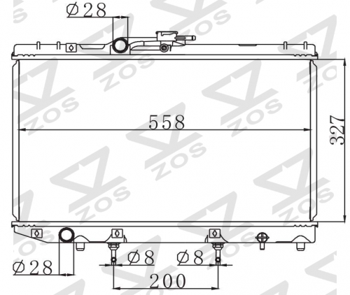 TOYOTA STARLE'89-96 EP8# EP9# 1989-1996 AT radiator