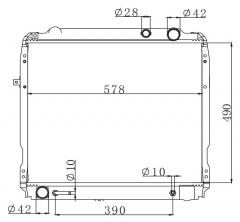 TOYOTA COASTER HZB HK AT radiator