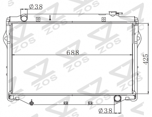 TOYOTA LANDCRISER’98 HDJ81 1998 MT radiator