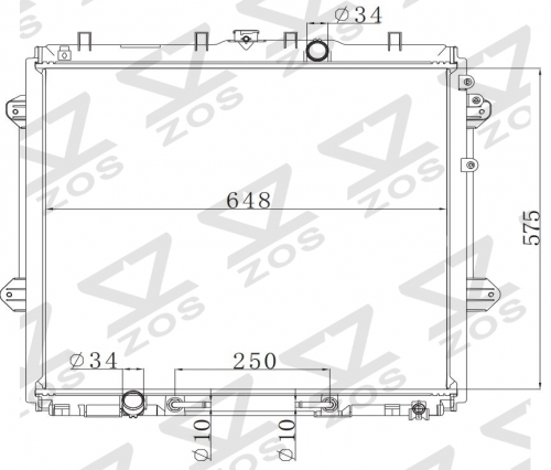 TOYOTA PRADO /LANDCRUISER 150 4.0 2011- AT radiator
