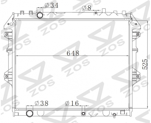 TOYOTA HILUX VIGO 2004 2004 MT radiator
