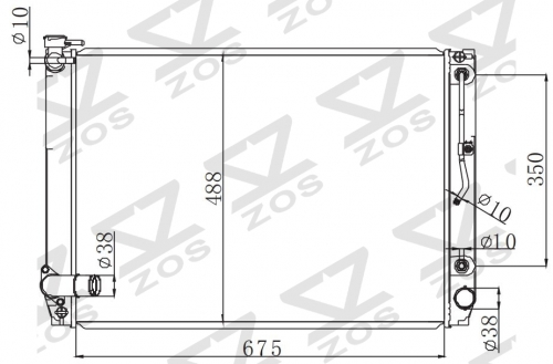TOYOTA LEXUS RX350L V6 AT radiator