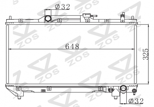 TOYOTA AVENSIS'2.0 ST 220 2011 MT radiator