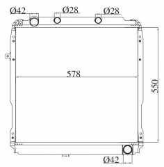 TOYOTA COASTER HZB40/HZ’99 1999 MT radiator
