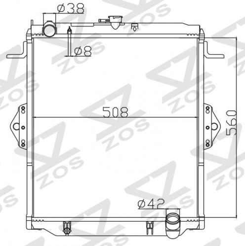 TOYOTA TOY493 MT radiator