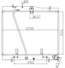 TOYOTA Hiace Commuter 2010 2010 AT radiator