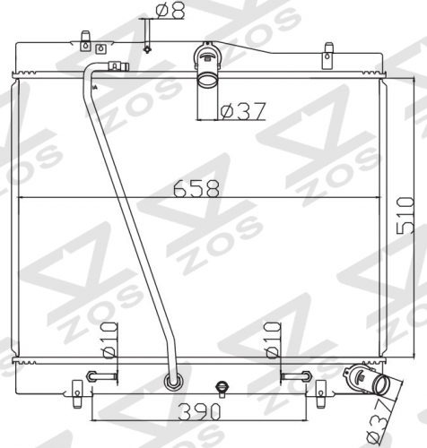 TOYOTA Hiace Commuter 2010 2010 AT radiator