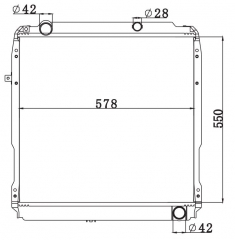 TOYOTA COASTER HZB50/HZ/HD' 1999- MT radiator