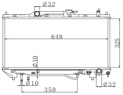 TOYOTA AVENSIS '2001 2001 AT radiator