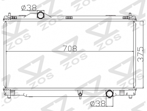 TOYOTA LEXUS IS250 06-11 2006-2011 MT radiator