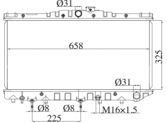 TOYOTA COROLLA 84-88 1984-1988 AT radiator