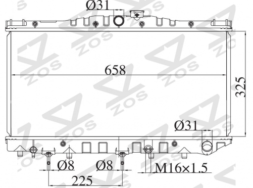 TOYOTA COROLLA 84-88 1984-1988 AT radiator
