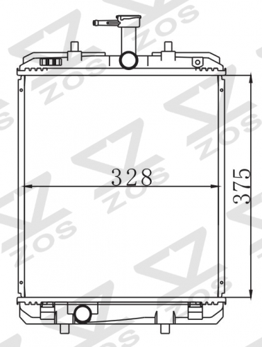 TOYOTA AYGO C1 1.0i 12V 2005- MT radiator