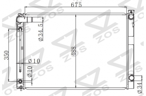 TOYOTA ALPHARD 2002-2004 AT radiator