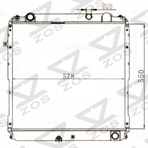 TOYOTA COASTER’99HZB50/HZ/HD’99 MT radiator