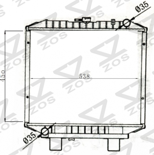 TOYOTA GENERATOR MT radiator