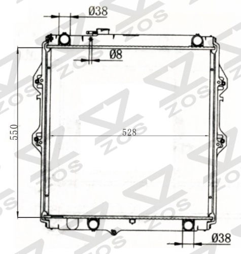 TOYOTA HLUX4X’402 IKZ MT radiator