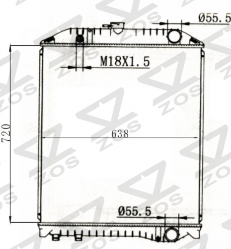 TOYOTA HINO RANGER FMIJ MT radiator
