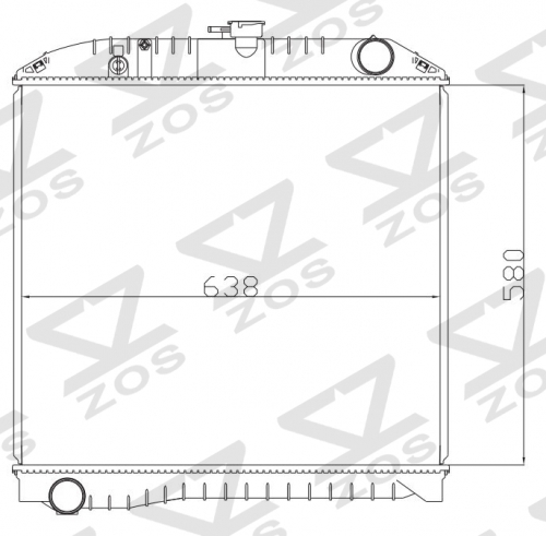 TOYOTA HINO EANGER KC-FD1J JO8C 1994-1999 MT radiator