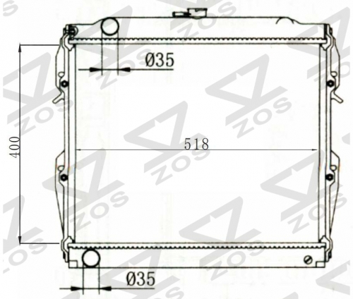 TOYOTA RN 50/55/LN56 MT radiator