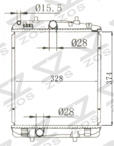 TOYOTA AYAO C1 1.4 HDI-/AC04/05- MT radiator