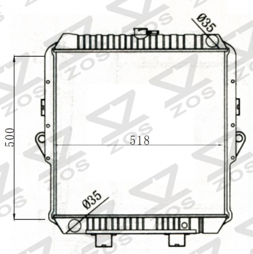 TOYOTA GENERAT OR MT radiator