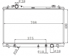 TOYOTA LEXUS GS460 GX460 V8 2008-2010 AT radiator