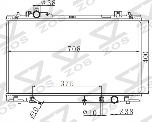 TOYOTA LEXUS GS460 GX460 V8 2008-2010 AT radiator