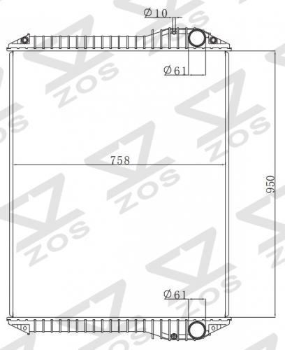 TOYOTA Fs420 2006- MT radiator