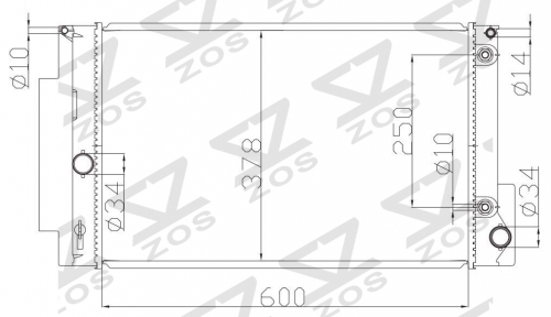 TOYOTA SCION XB 2008-2010 AT radiator