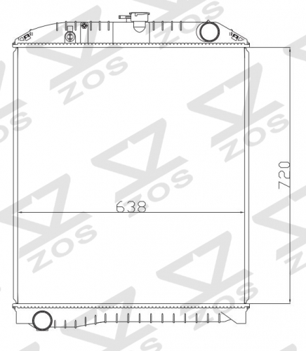 TOYOTA HINO RANGER 1994-1995 MT radiator