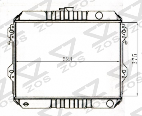 TOYOTA HILUX’88 MT radiator