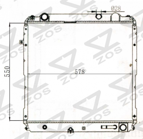 TOYOTA COASTER’99HZB40/HZ/’99 AT radiator
