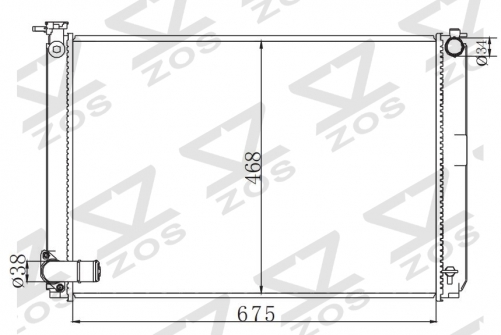TOYOTA HARRIER-LEXUS DAA-MHU38W 2005- MT radiator