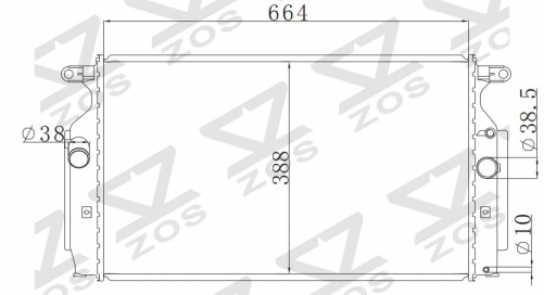 TOYOTA AURIS 2.0 D4D 07- MT radiator