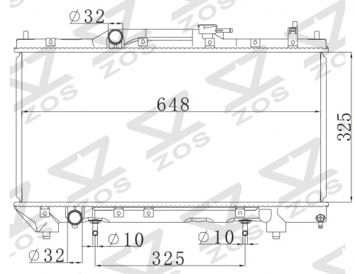 TOYOTA AVENSIS AT radiator