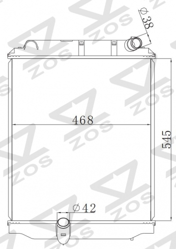 TOYOTA Hino 300 03 MT radiator