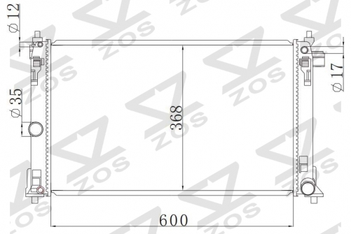 TOYOTA COROLLA 1.8L I4 19-20 MT radiator