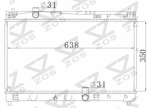TOYOTA YARIS 14- MT radiator