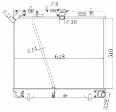 TOYOTA HIACE 05- MT radiator