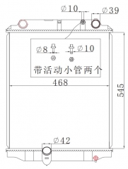 TOYOTA Hino-1 MT radiator