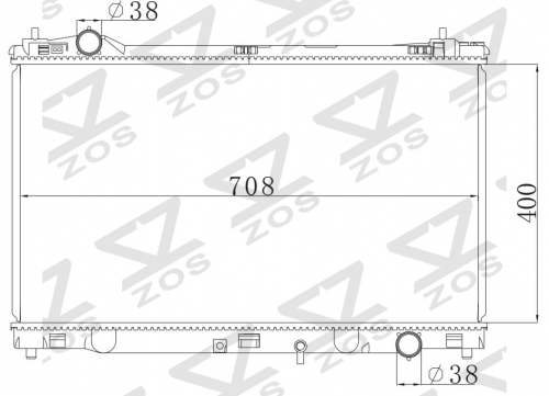 TOYOTA LEXUS MT radiator
