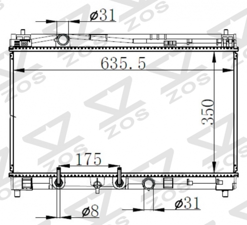 TOYOTA YARIS 15- AT radiator